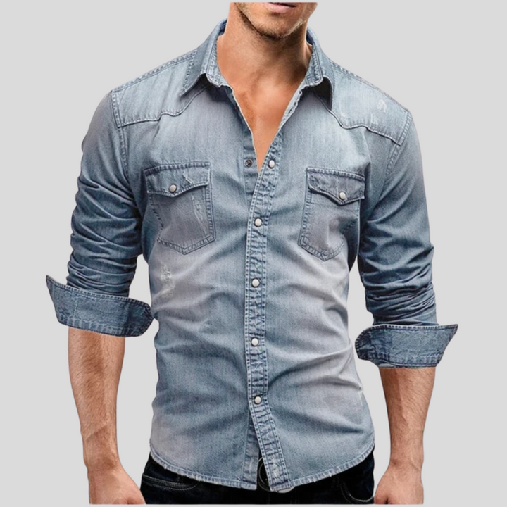 EMILIANO™|CAMICIA DENIM MODERNA
